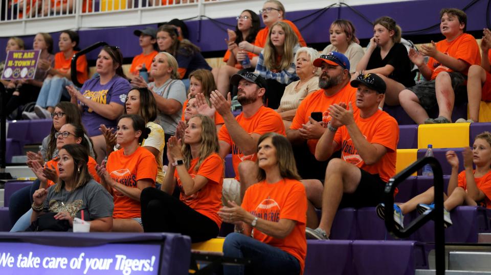 Hagerstown High School held a watch party for the community's team playing its first Little League World Series Game Aug. 18, 2022.