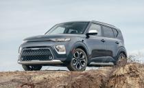 <p>The <a href="https://www.caranddriver.com/kia/soul" rel="nofollow noopener" target="_blank" data-ylk="slk:Kia Soul;elm:context_link;itc:0;sec:content-canvas" class="link ">Kia Soul</a>'s body is proportioned like an ice-cold tall boy. But that tall stature gives it the most cargo volume in the segment, with 62 cubic feet of available space. The Soul also has the lowest base price on the list. We fit 20 carry-ons, which is only two short of what we were able to fit in the larger <a href="https://www.caranddriver.com/kia/sportage" rel="nofollow noopener" target="_blank" data-ylk="slk:Sportage;elm:context_link;itc:0;sec:content-canvas" class="link ">Sportage</a>. It doesn't have quite as much room behind the rear seats as the Seltos, but its starting price is $4400 lower.</p><ul><li>Base price: $18,765</li><li>Carry-on capacity, rear seats folded: 20 suitcases</li><li>Cargo volume, rear seats folded: 62 cubic feet<br></li><li>Cargo volume, behind rearmost row of seats: 24 cubic feet<br></li></ul><p><a class="link " href="https://www.caranddriver.com/kia/soul/specs" rel="nofollow noopener" target="_blank" data-ylk="slk:MORE SOUL SPECS;elm:context_link;itc:0;sec:content-canvas">MORE SOUL SPECS</a></p>