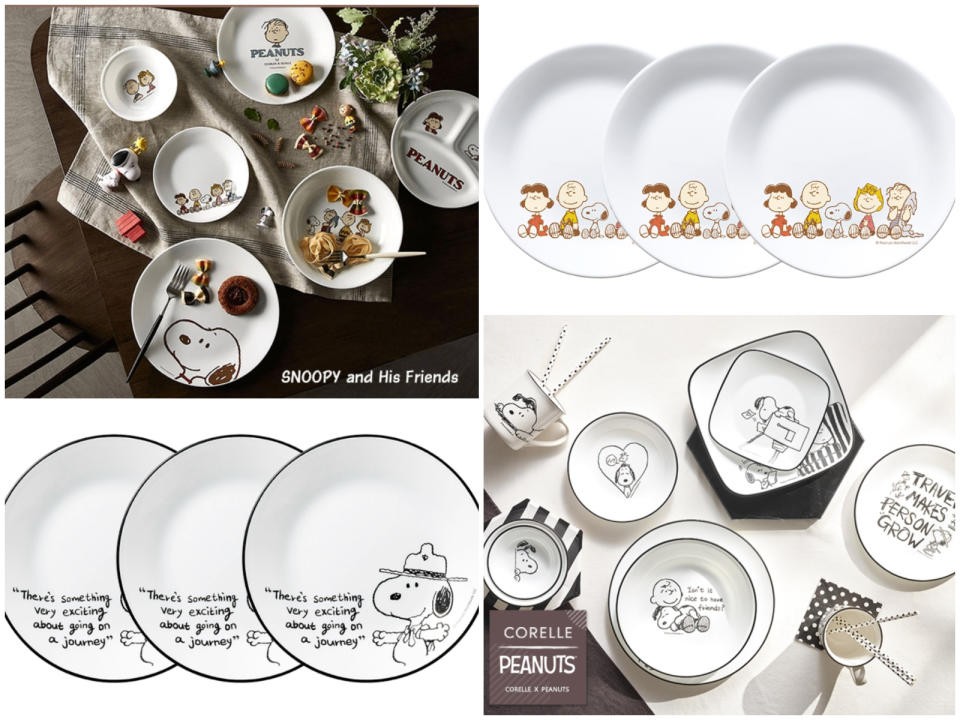 ▲美國康寧CORELLE SNOOPY系列6吋深盤三入組，原價1,500元，至4/9活動價5折750元，滿額1000送BLACK HAMMER 316不鏽鋼環保吸管組(五件式)；滿額1800送鍋寶不鏽鋼5件式刀具組，市價580元（圖片來源：Yahoo購物中心）

