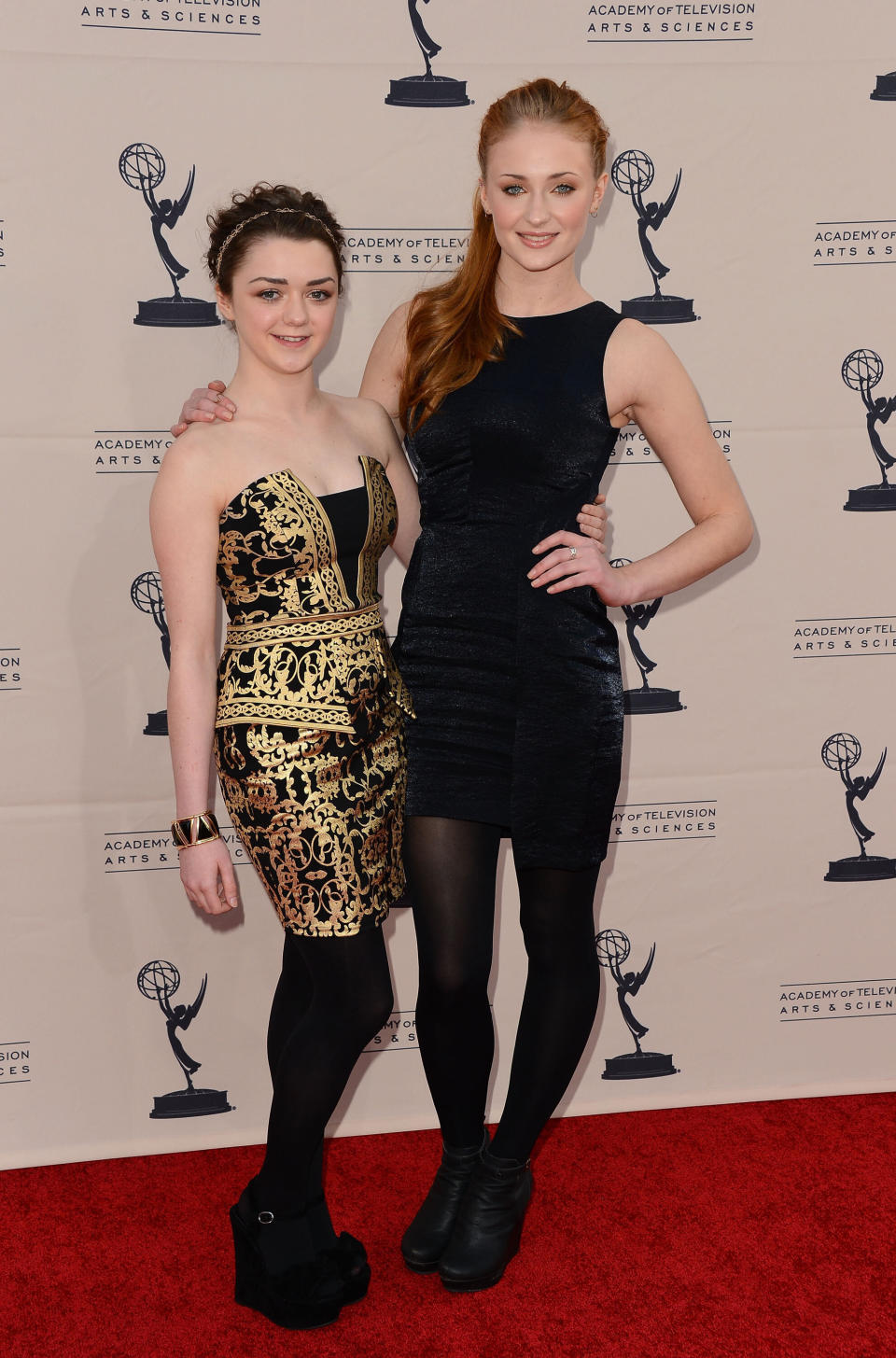 Maisie Williams and Turner arrive at the Academy of Television Arts &amp; Sciences Presents An Evening With "Game of Thrones" at the TCL Chinese Theater on March 19.