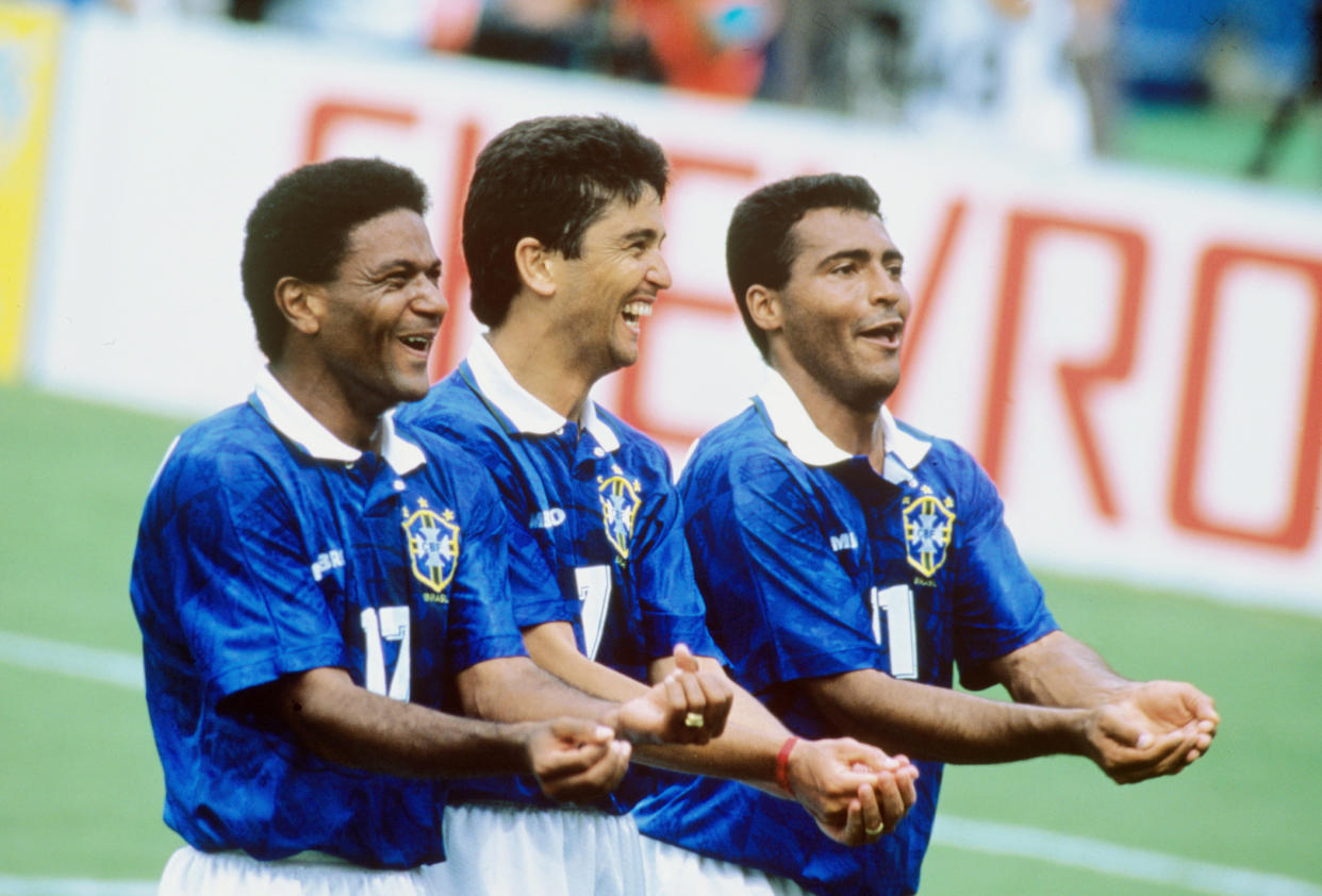 Brothers in arms: The legendary Brazil celebration with Bebeto, Mazinho and Romario