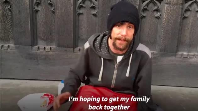 Homeless man Chris Parker bravely attended to victims of the Manchester terror attack.