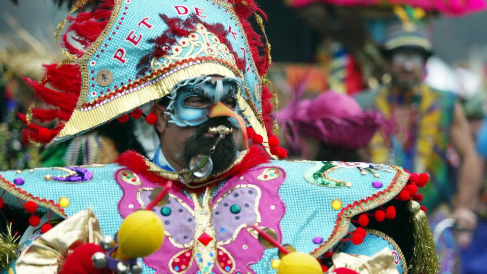 Elaborate masks are another long beloved tradition of Mardi Gras. - Getty Images/Getty Images