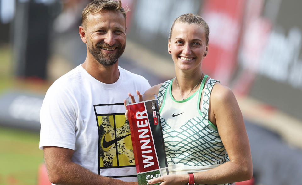 Petra Kvitova and Jiri Vanek, pictured here in 2023.