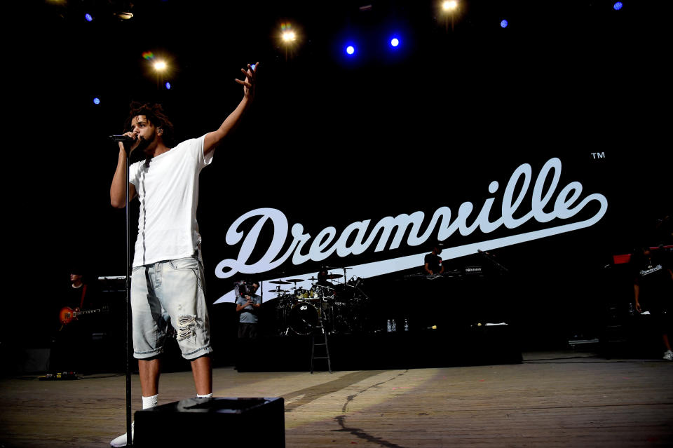 We're expecting to hear some woke rhymes on J. Cole's upcoming project.&nbsp; (Photo: Kevin Mazur via Getty Images)