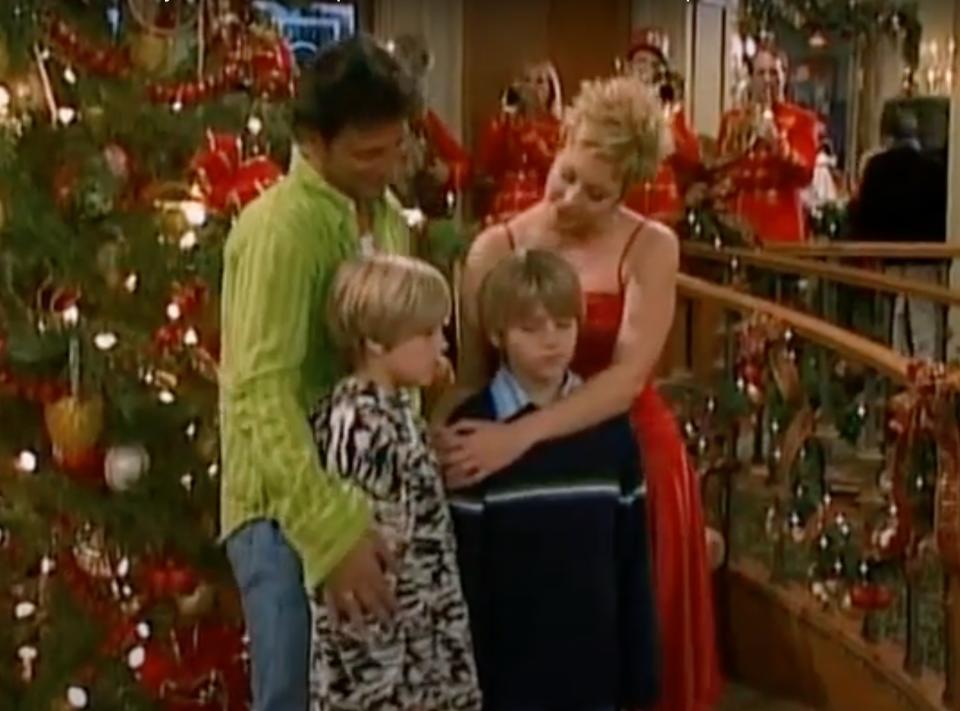 Zack, Cody and their parents gather at the Tipton for Christmas in "The Suite Life of Zack & Cody"