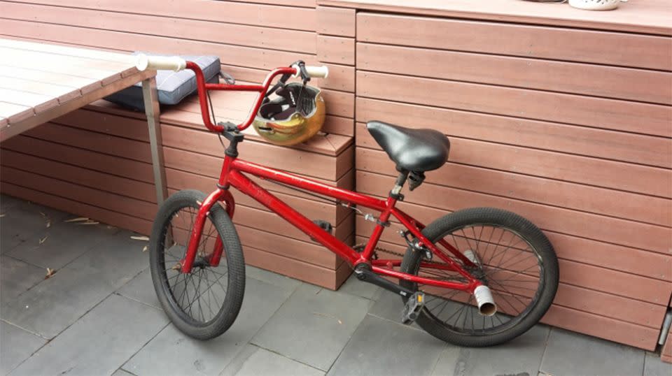 When she returned, Bobby was gone but a red bike had been left behind. Source: Vic Police