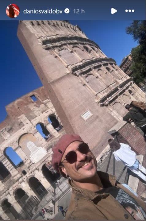 Osvaldo visitó el Coliseo de Roma