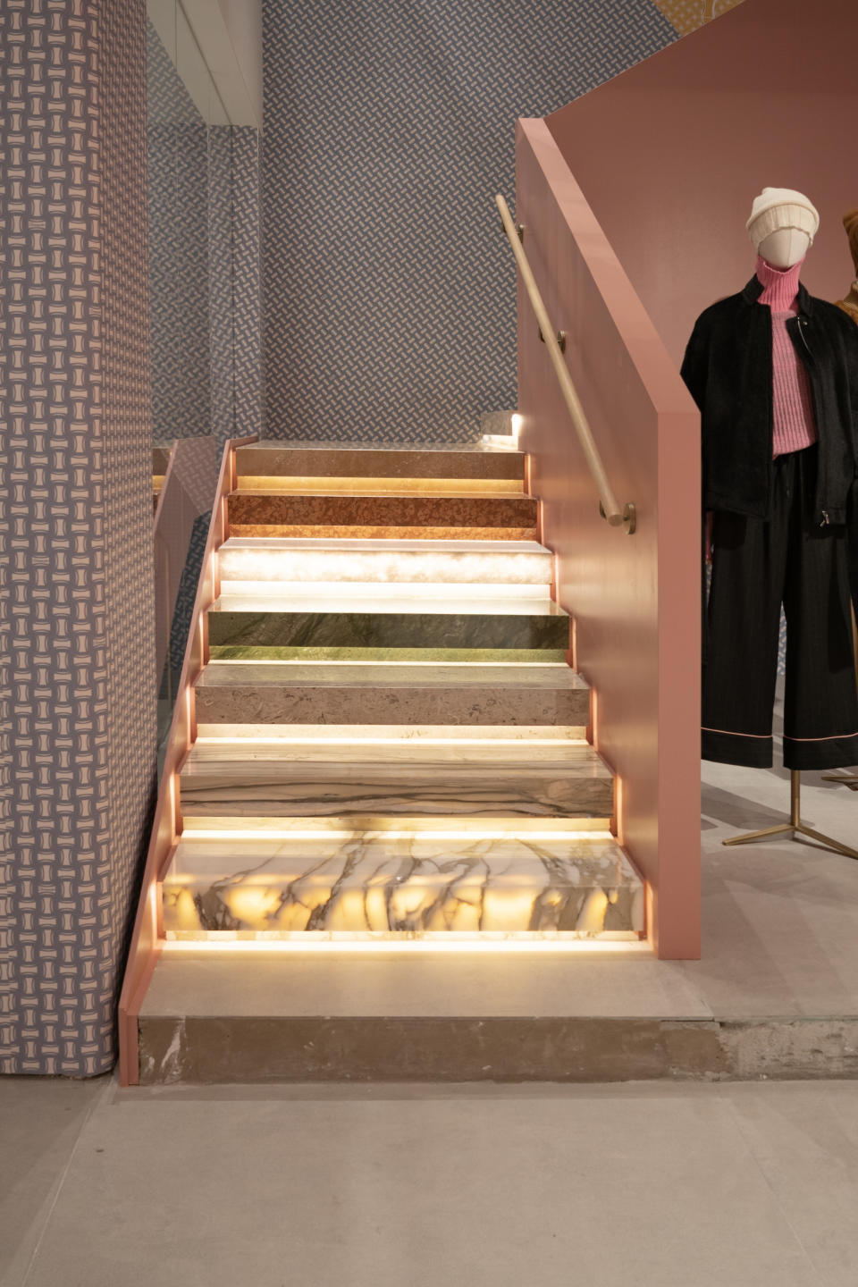 Inside Drumohr's Milan store.