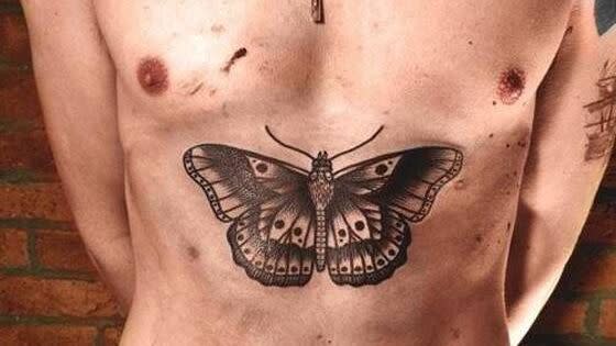 Moth, Moths and butterflies, Butterfly, Insect, Tattoo, Arm, Chest, Pollinator, Invertebrate, Temporary tattoo, 