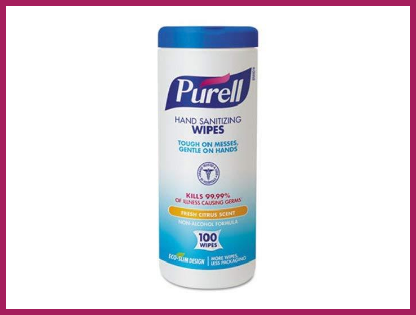 Purell Hand Sanitizing Wipes, 100 count. (Photo: Amazon)