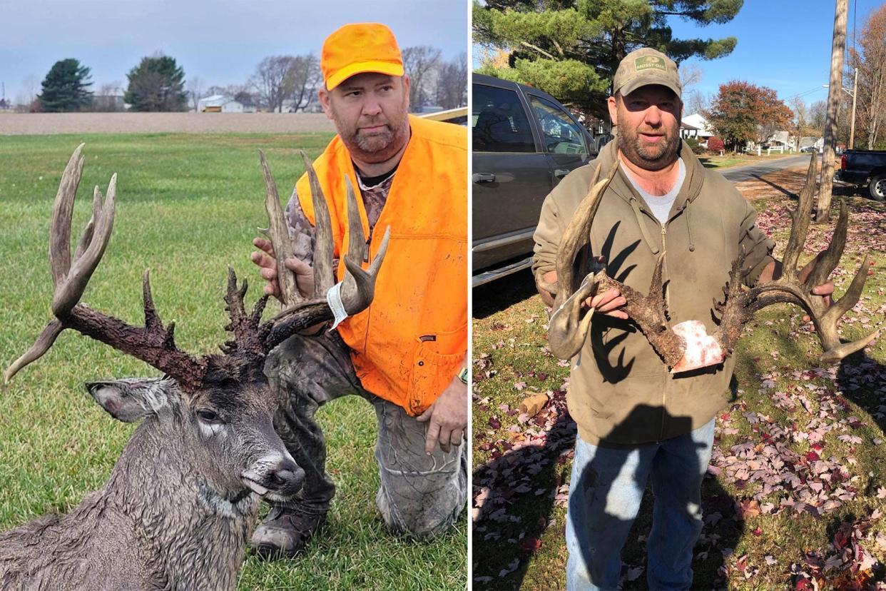 An Illinois hunter poses with a trophy whitetail.