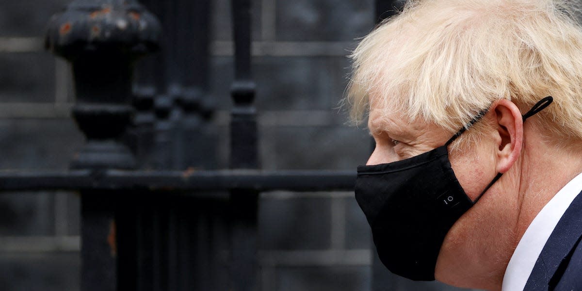 Britain's Prime Minister Boris Johnson leaves Downing Street, in London, Britain October 7, 2020. REUTERS/John Sibley