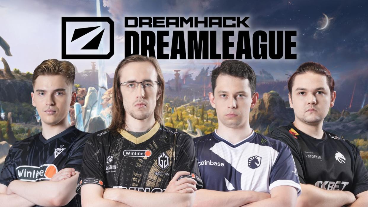 DreamLeague Season 21, taking place from 18 to 24 September and featuring a US$1 million prize pool, will be the last big Dota 2 event before The International 2023 in October. Pictured: Tundra Esports skiter, Gaimin Gladiators Quinn, Team Liquid Nisha, Team Spirit Yatoro. (Photos: Tundra Esports, Gaimin Gladiators, Team Liquid, Team Spirit, ESL, Valve Software)