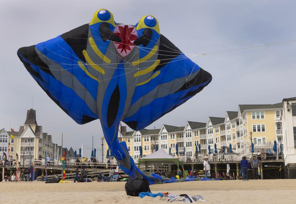 Kites of all shapes and sizes soared over the beach at  Pier Village during the seventh annual Kites at the Pier festival. Flyers from all around the Eastern Seaboard flew their most incredible creations, from inflatable flying creatures to giant sea and land kites.