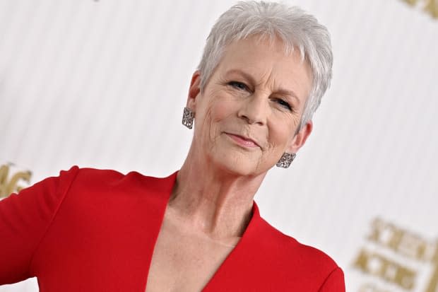 Jamie Lee Curtis attends the 29th Annual Screen Actors Guild Awards at Fairmont Century Plaza on Feb. 26, 2023, in Los Angeles.<p><a href="https://www.gettyimages.com/detail/1469973100" rel="nofollow noopener" target="_blank" data-ylk="slk:Axelle/Bauer-Griffin/Getty Images;elm:context_link;itc:0;sec:content-canvas" class="link ">Axelle/Bauer-Griffin/Getty Images</a></p>