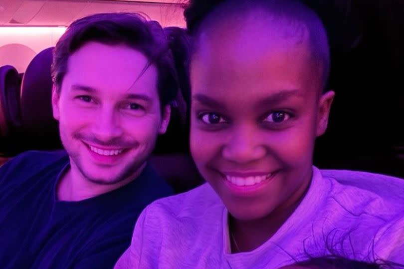 Oti and her husband Marius are taking their daughter to South Africa for the first time -Credit:Oti Mabuse Instagram