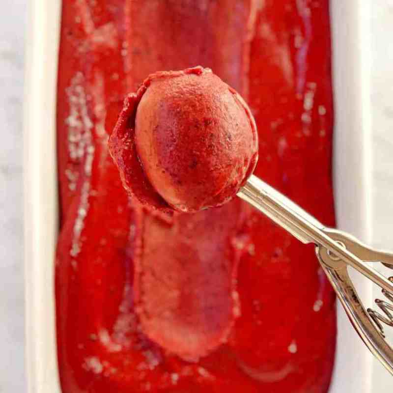 <p>The easiest cherry dessert ever using frozen cherries!</p><p><strong>Get the Ninja Creami recipe: <a href="https://www.chefnotrequired.com/cherry-sorbet/" rel="nofollow noopener" target="_blank" data-ylk="slk:Cherry Sorbet;elm:context_link;itc:0;sec:content-canvas" class="link ">Cherry Sorbet</a></strong></p>