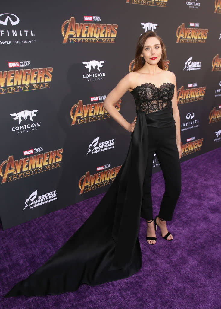 Elizabeth Olsen, Marvel Studios, Avengers: Infinity War, Oscar de la Renta,