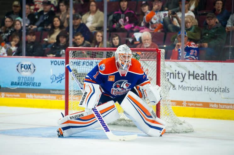 Photo of Jonas Gustavsson provided by Bakersfield Condors. 