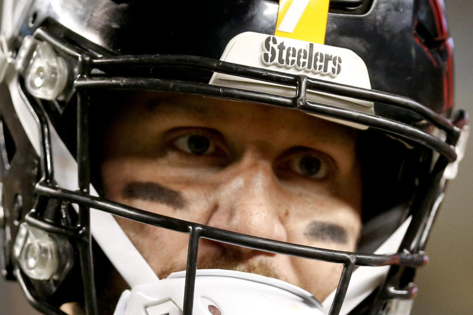 The fear in Ben Roethlisberger’s eyes sums it up. In recent meetings, Baltimore has had his number. (AP Photo/Keith Srakocic, File)