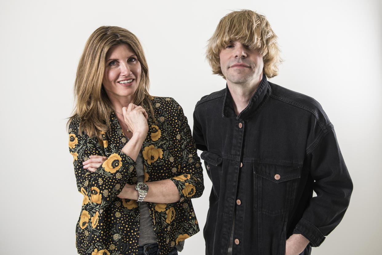 Making music: Sharon Horgan and Tim Burgess of The Charlatans have been working together: Daniel Hambury/Stella Picture