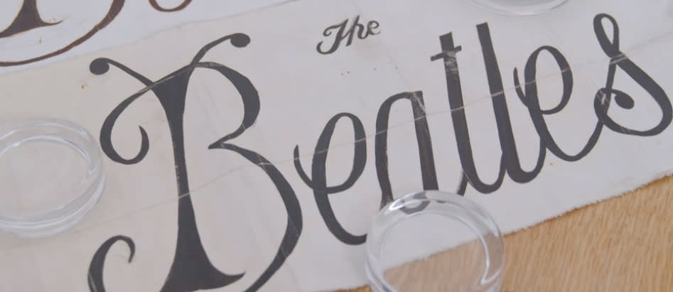 The Beatles logo sketch