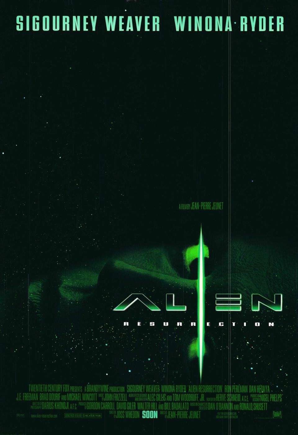 The original poster artwork for ‘Alien Resurrection’ (20th Century Fox)