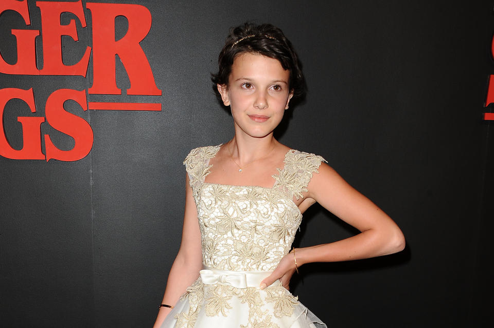 LOS ANGELES, CA - JULY 11:  Actress Millie Bobby Brown attends the premiere of 
