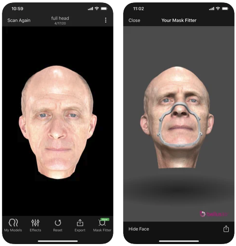 Photo credit: Bellus3D FaceAp‪p/App Store