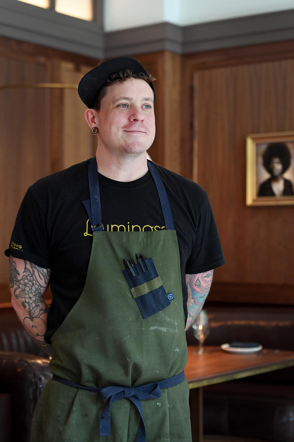 Executive Chef Graham House at Luminosa in The Flat Iron Hotel in Asheville, May 13, 2024.