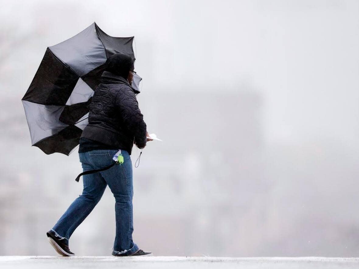 It will be a rainy Thursday, but umbrellas are unlikely to be of much use. (Matt Rourke/Associated Press - image credit)