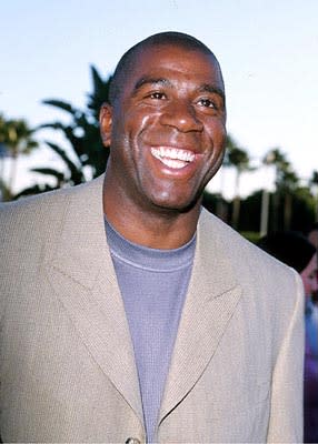 Magic Johnson at the Hollywood premiere of Paramount's The Original Kings of Comedy