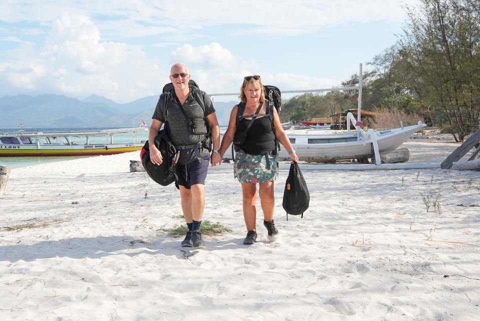 Race Across the World's Stephen and Viv finished in fourth. (Studio Lambert)