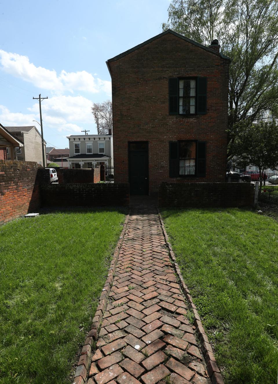 The rear of the Dr. Hutchings Office and Museum in Madison, In. on Apr. 15, 2024.