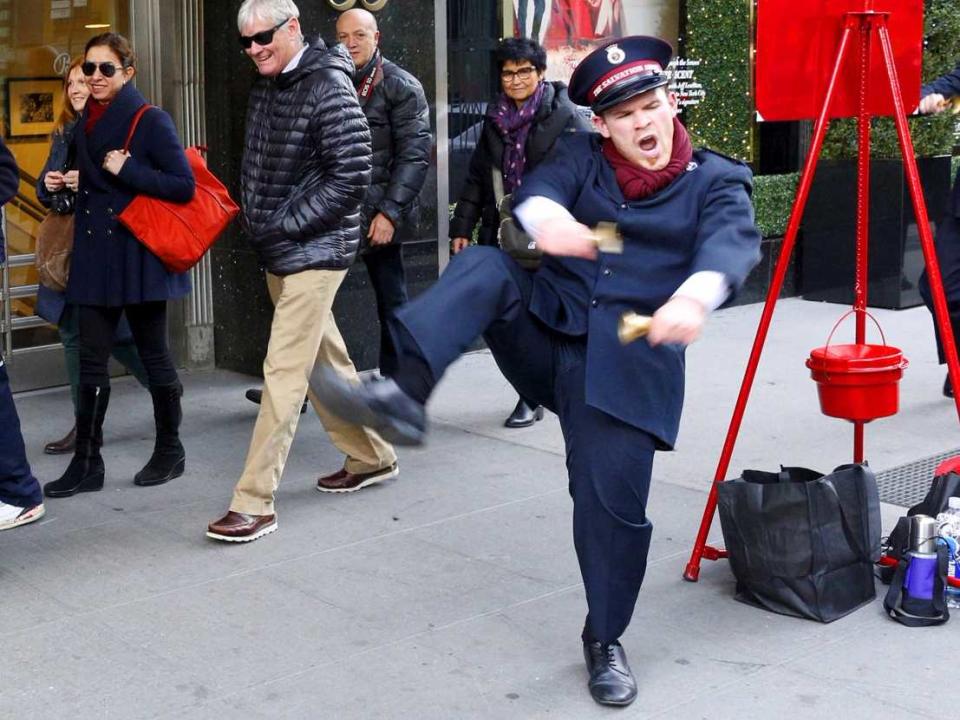 salvation army bell ringer