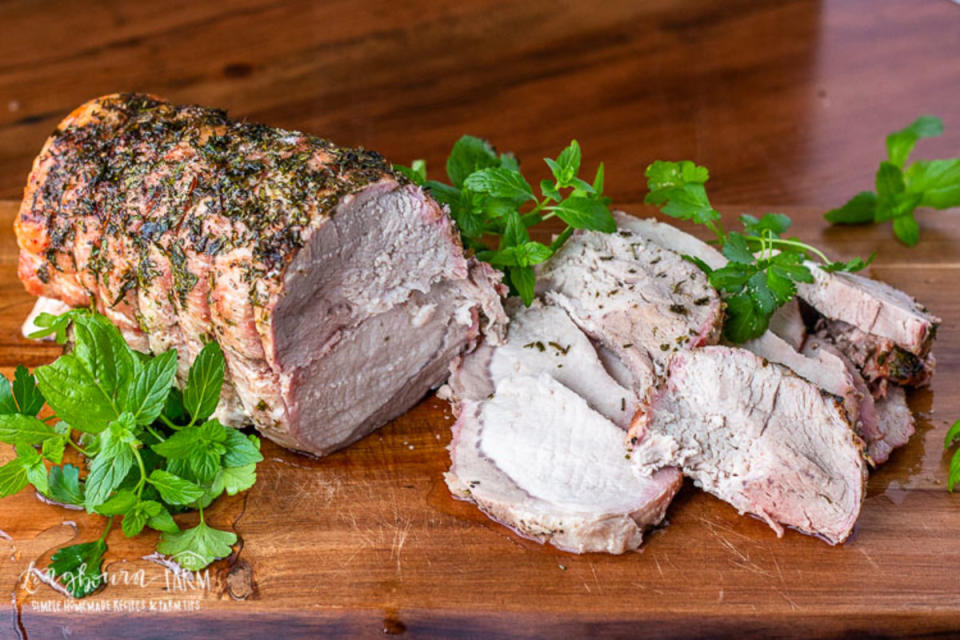 <p>Longbourn Farm</p><p>This pork loin recipe is tender, juicy, and flavorful every time! Made in the oven and wonderfully seasoned with herbs and white wine, this is one roast that’s perfect for Sunday dinner and holidays.</p><p><strong>Get the recipe: <a href="https://longbournfarm.com/best-pork-tenderloin-recipe/" rel="nofollow noopener" target="_blank" data-ylk="slk:Pork Loin Recipe;elm:context_link;itc:0;sec:content-canvas" class="link ">Pork Loin Recipe</a></strong></p>