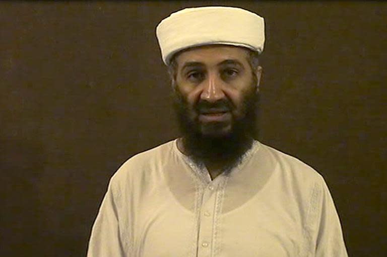 This screen grab released May 7, 2011 by the US Department of Defense shows Al-Qaeda mastermind Osama bin Laden