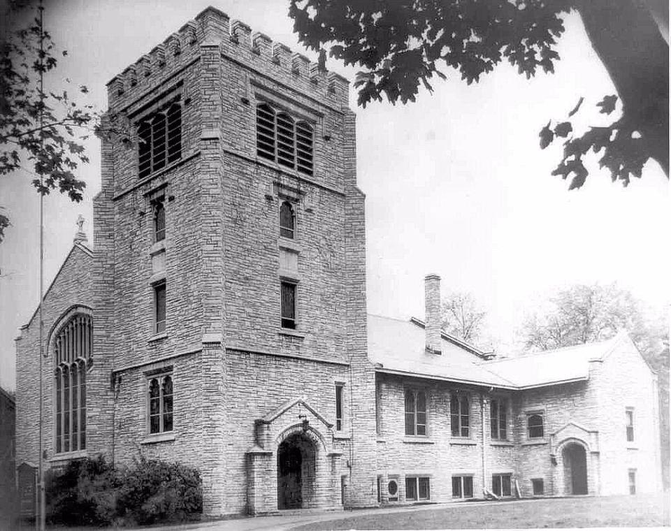 Wauwatosa's United Methodist Church looked like this until 1950, at which time expansions were added because of a rapid increase in members.