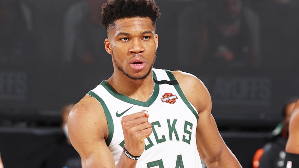 Giannis Antetokounmpo has signed a five-year contract extension with the Milwaukee Bucks. (Photo by David Sherman/NBAE via Getty Images)