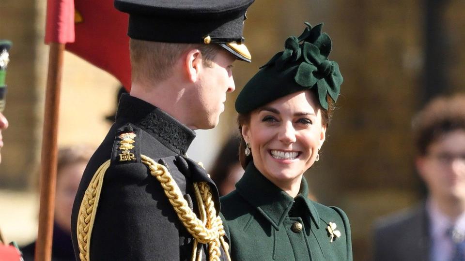 Take a closer look at the Duchess of Cambridge's regal ensemble!