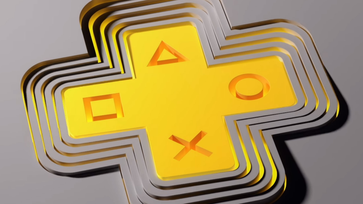  A D-pad in the PlayStation Plus logo. 