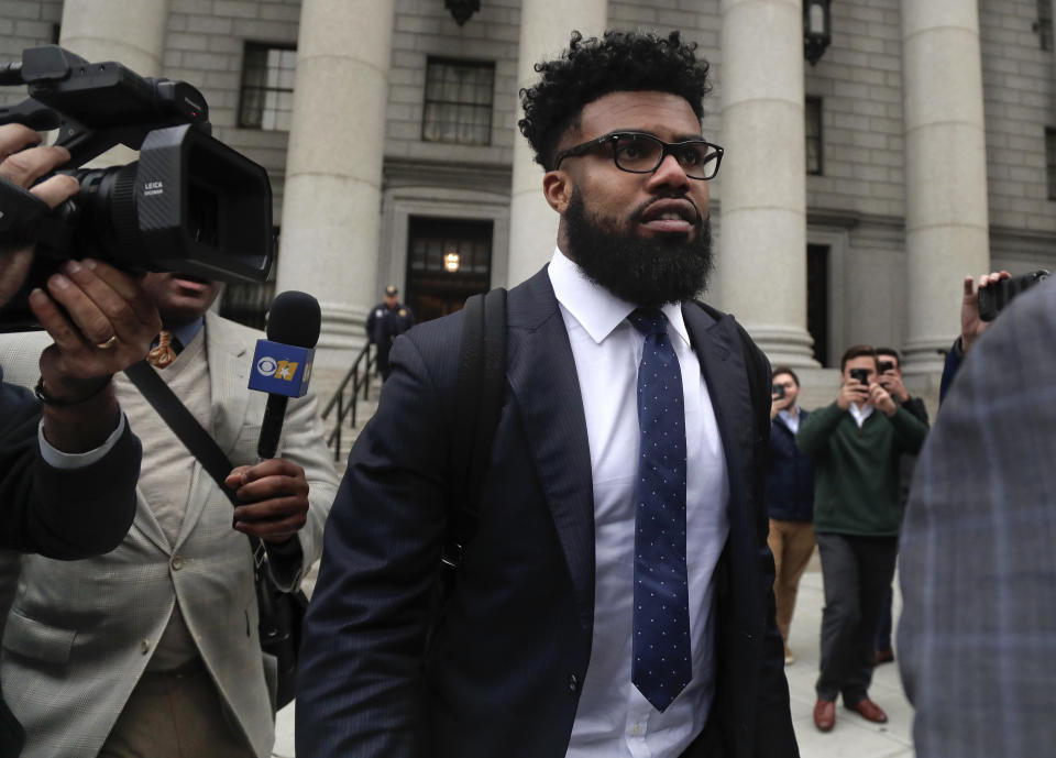 The Dallas Cowboys' Ezekiel Elliott walked away a loser in his federal case against the NFL. (AP) 