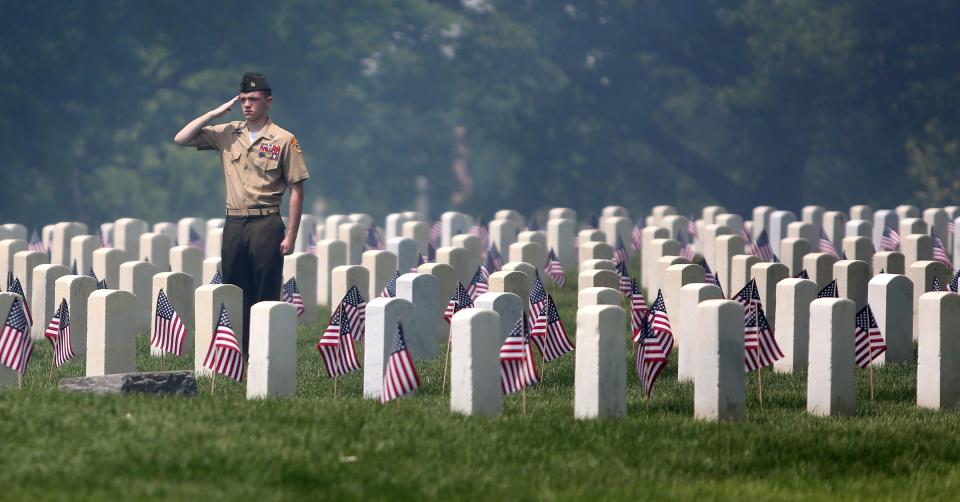 Crown Hill National Cemetery on Memorial Day, in an IndyStar file photo.