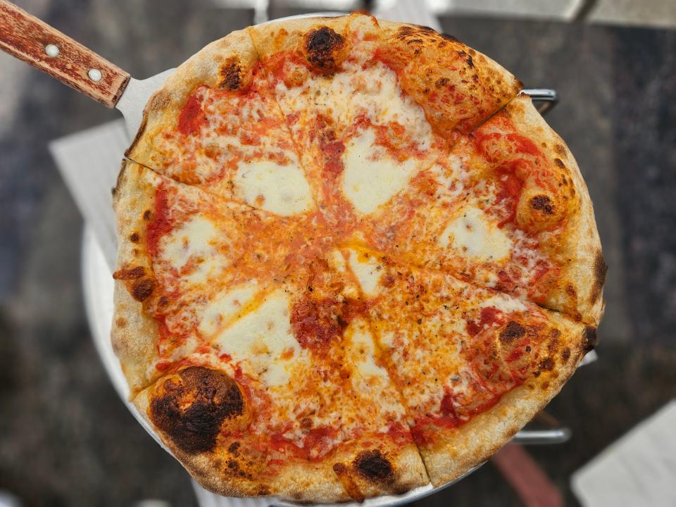 A small, 12-inch "Classic N.Y. Style" pizza at Capo Pazzo Pizzeria + Kitchen in Sarasota photographed March 3, 2024.