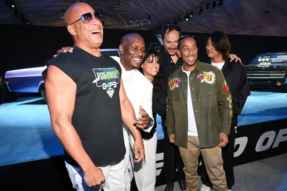 Vin Diesel, Tyrese Gibson, Michelle Rodriguez, Louis Leterrier, Ludacris and Sung Kang
