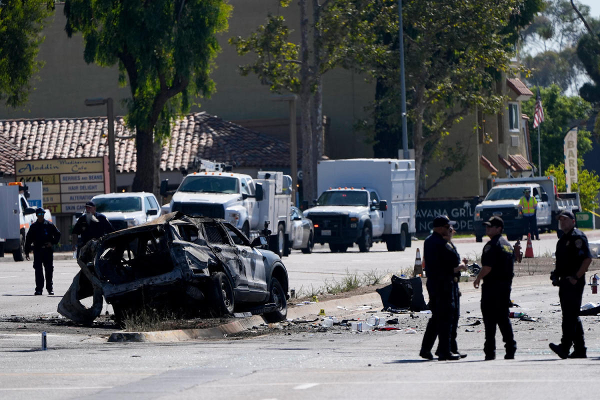 San Diego police officer and driver of car that sparked pursuit die in crash