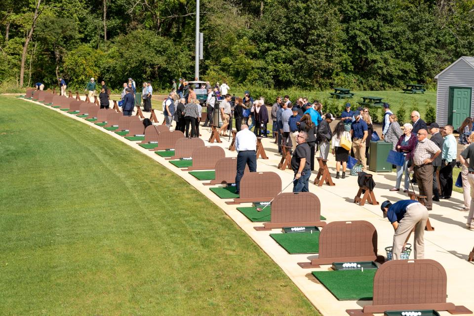 The driving range at the new Old Bridge Golf Club at Rose-Lambertson.