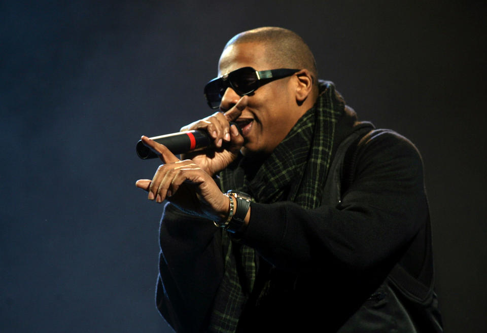 Jay-Z was the first Hip-Hop artist to headline Glastonbury where he performed on the Pyramid stage  in 2008