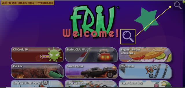 Friv®  Friv Classic Old Menu